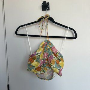 Zara • Floral Crop Top